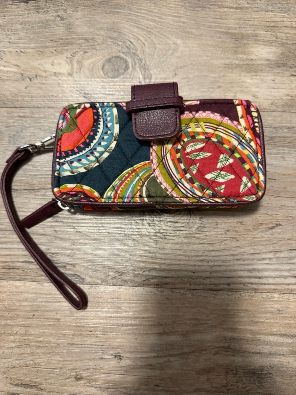 Vera Bradley Colorful Quilted Smartphone Wristlet